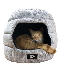 "The Meowbile Home" Convertible Cat Bed & Cave