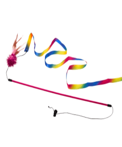 "The Rainbow Dancer" Cat Teaser Toy Wand