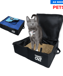 "The Porta-Pawty" Travel Litter Box - Portable Bathroom for Cats